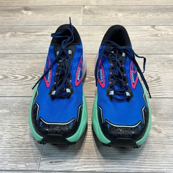 Brooks Caldera 7 Trail Running Shoes Men\'s Size 12 EUC Victoria Blue Spring Bud main image 9